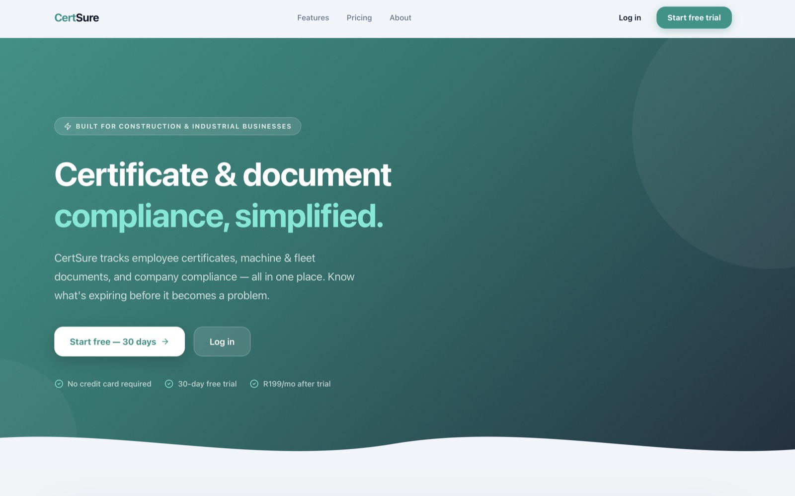 Website and client portal example
